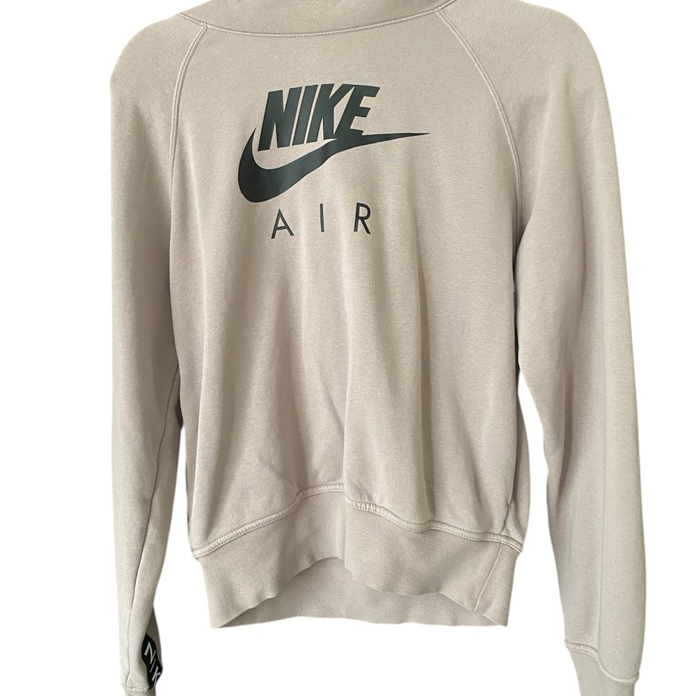 Nike Cream Crewneck Jacket with Iconic Branding